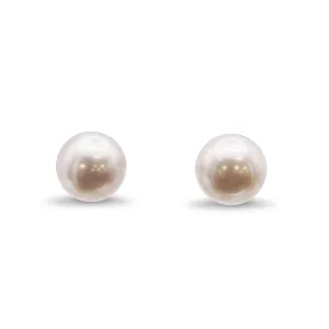 Akoya Pearl 7.5mm Stud Earrings - 18ct Gold