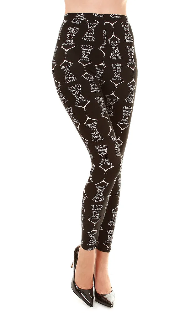 AL17426 Multi Pattern Printed Buttery Soft Leggings