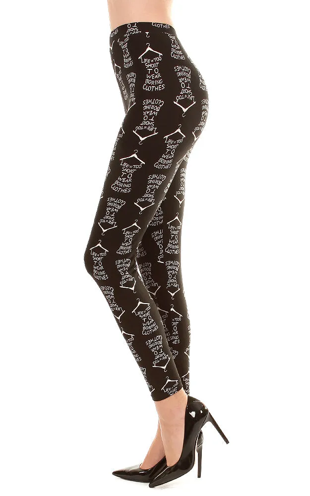 AL17426 Multi Pattern Printed Buttery Soft Leggings