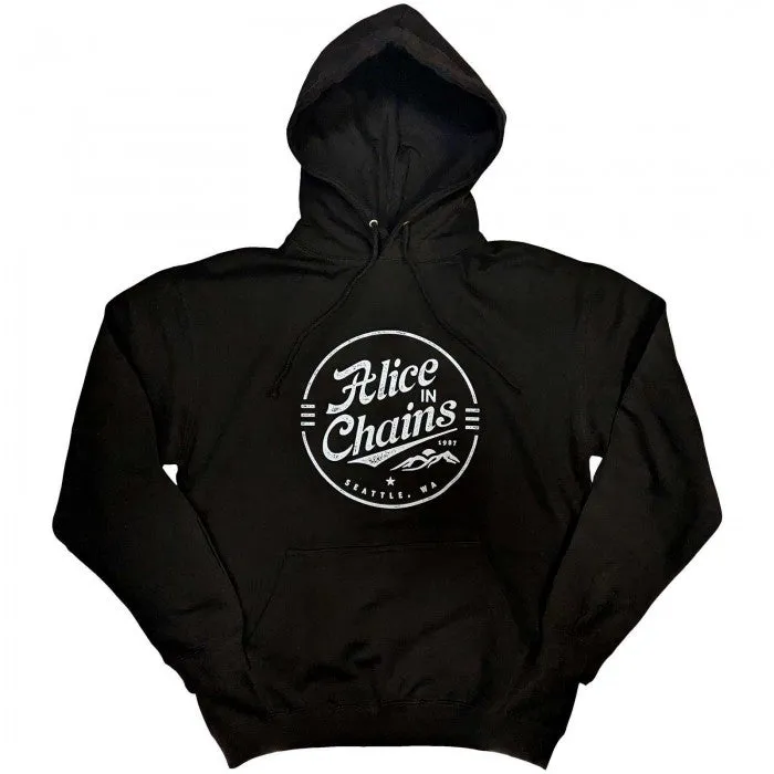 Alice In Chains Unisex Adult Circle Emblem Pullover Hoodie