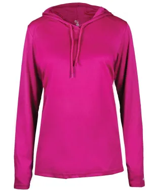 Badger Women's B-Core Long Sleeve Hooded T-Shirt 4165