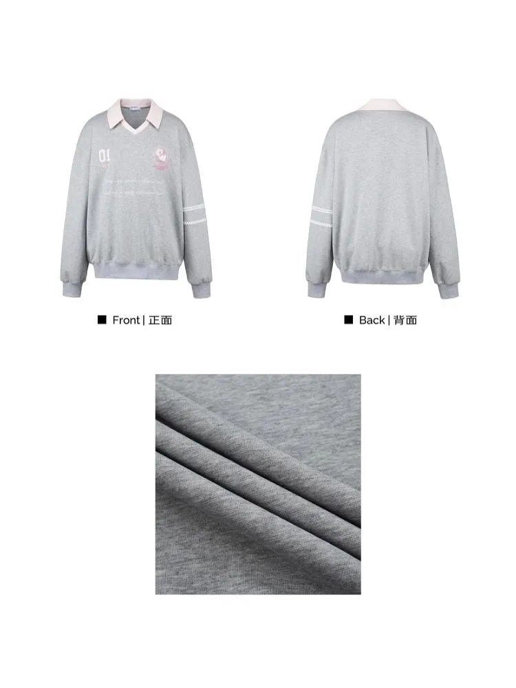 Ballet style embroidered jersey pullover sweater【s0000006312】