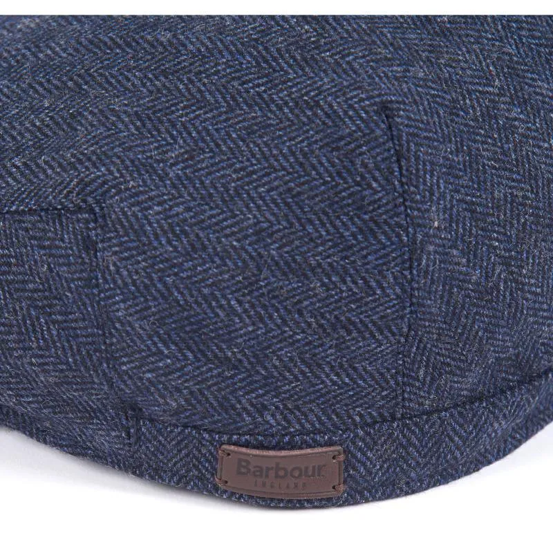 Barbour Barlow Mens Flat Cap - Navy