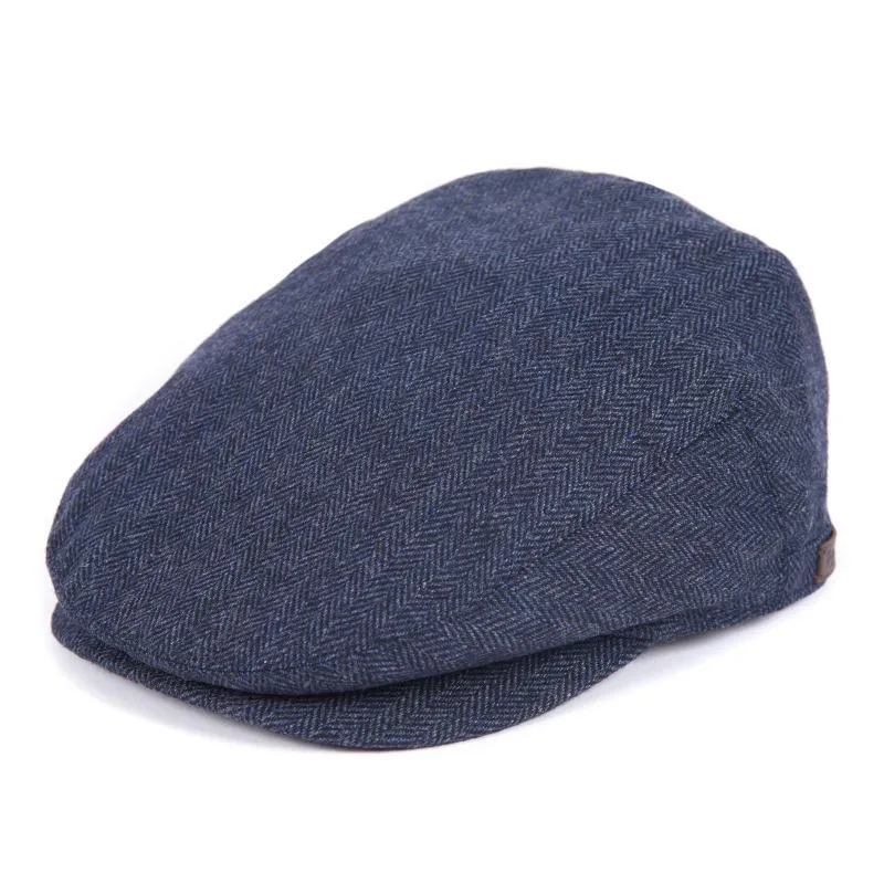 Barbour Barlow Mens Flat Cap - Navy