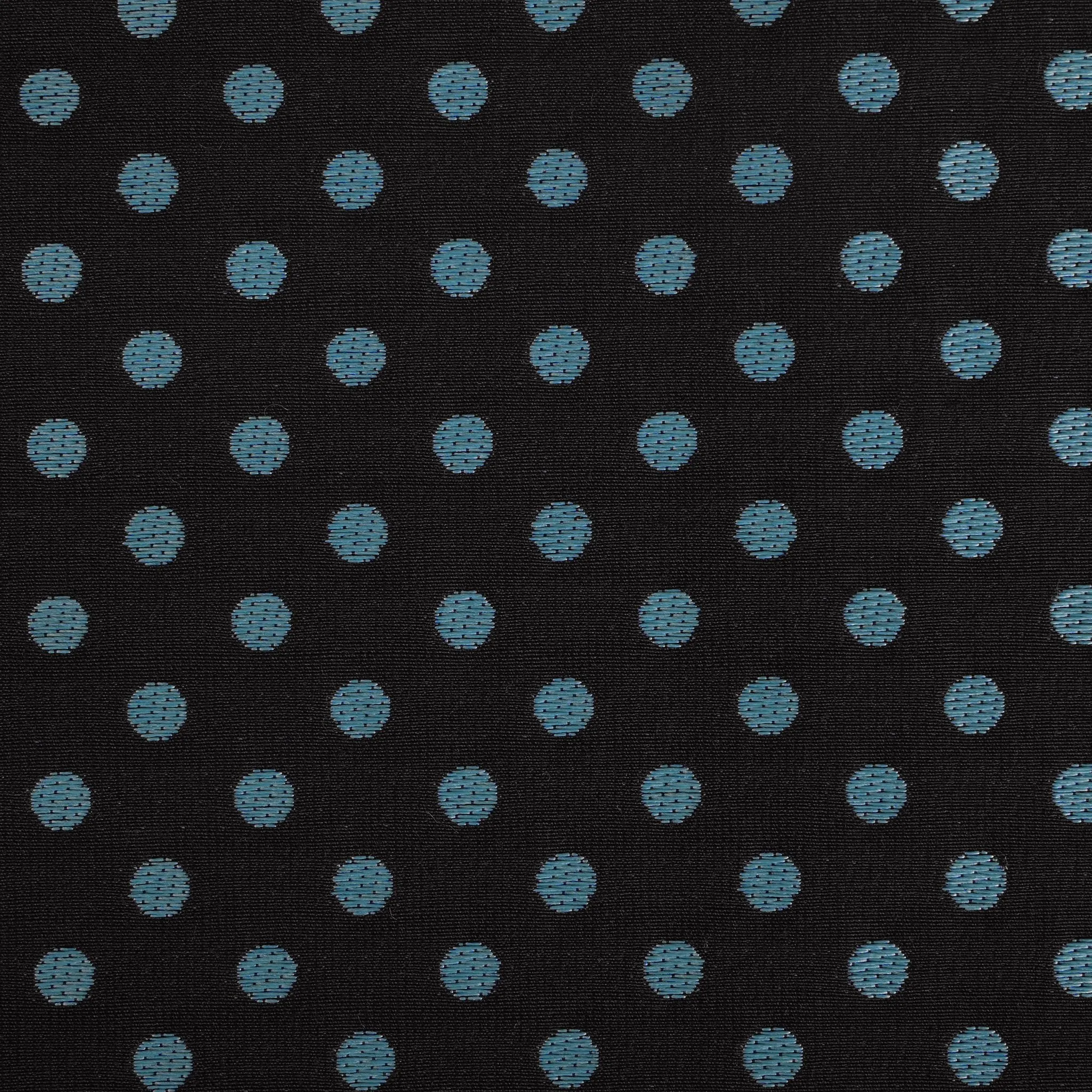 Black Polka Dot Jacquard Fabric 3681