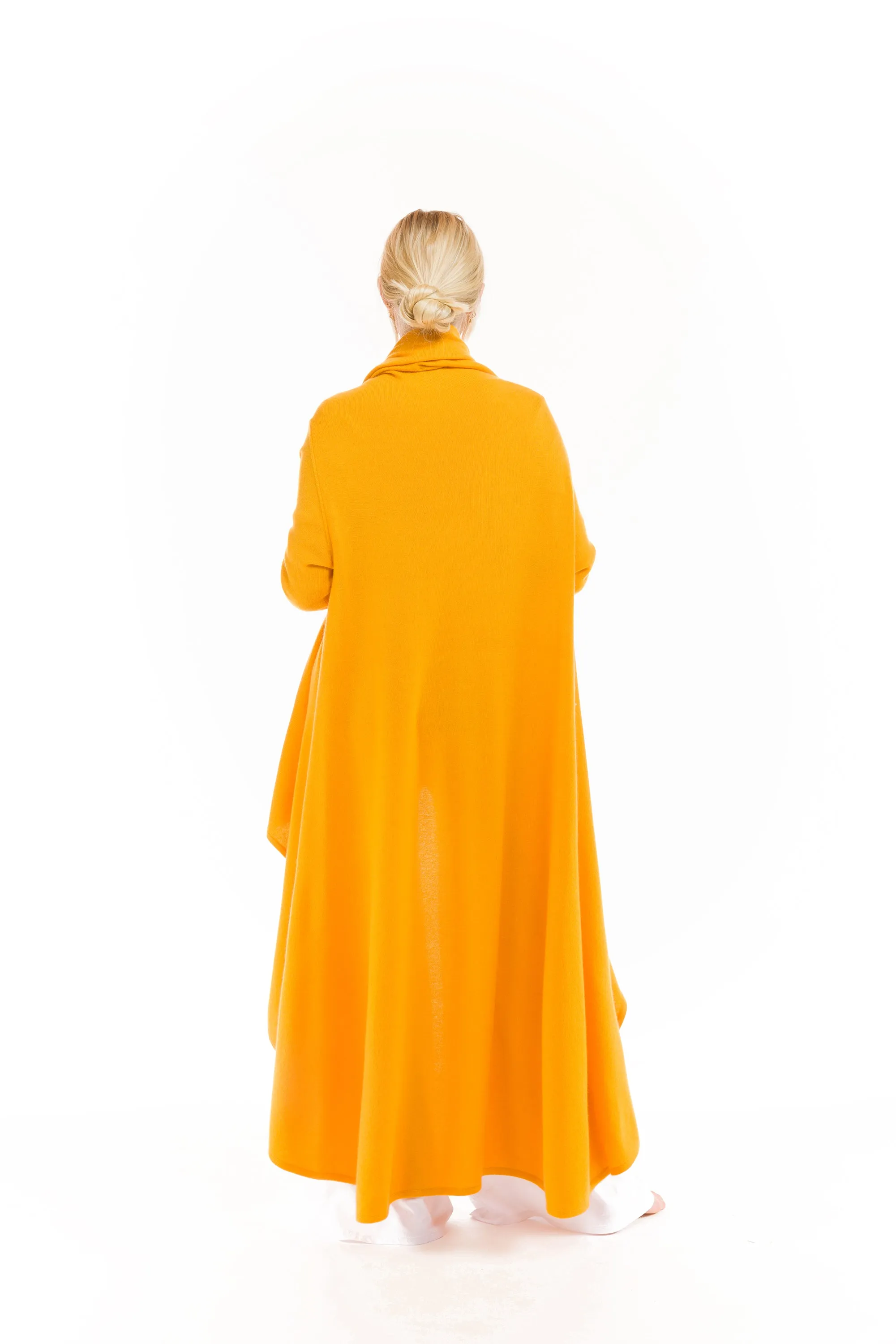 CASHMERE WATERFALL JACKET TIBETAN YELLOW