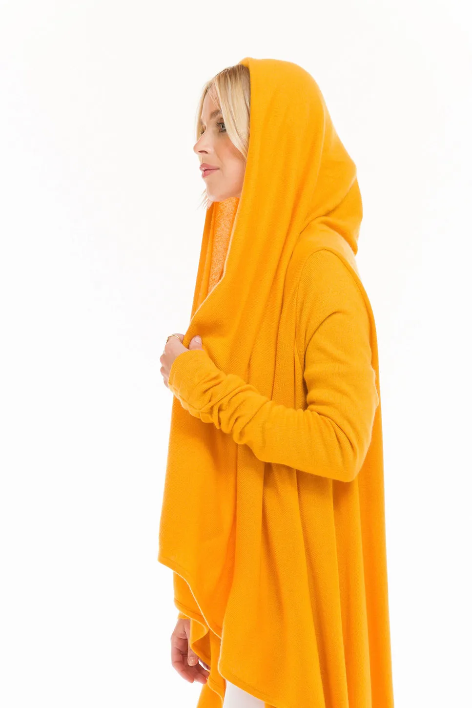 CASHMERE WATERFALL JACKET TIBETAN YELLOW