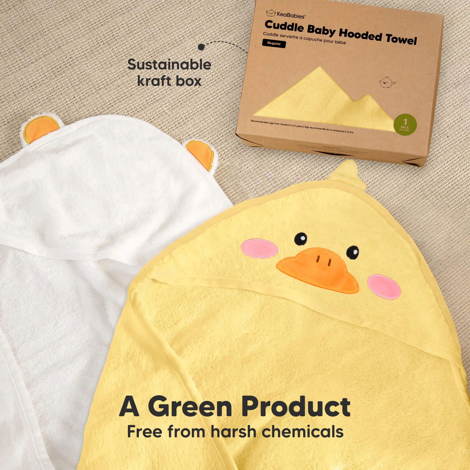 Cuddle Baby Hooded Towel (Duck)