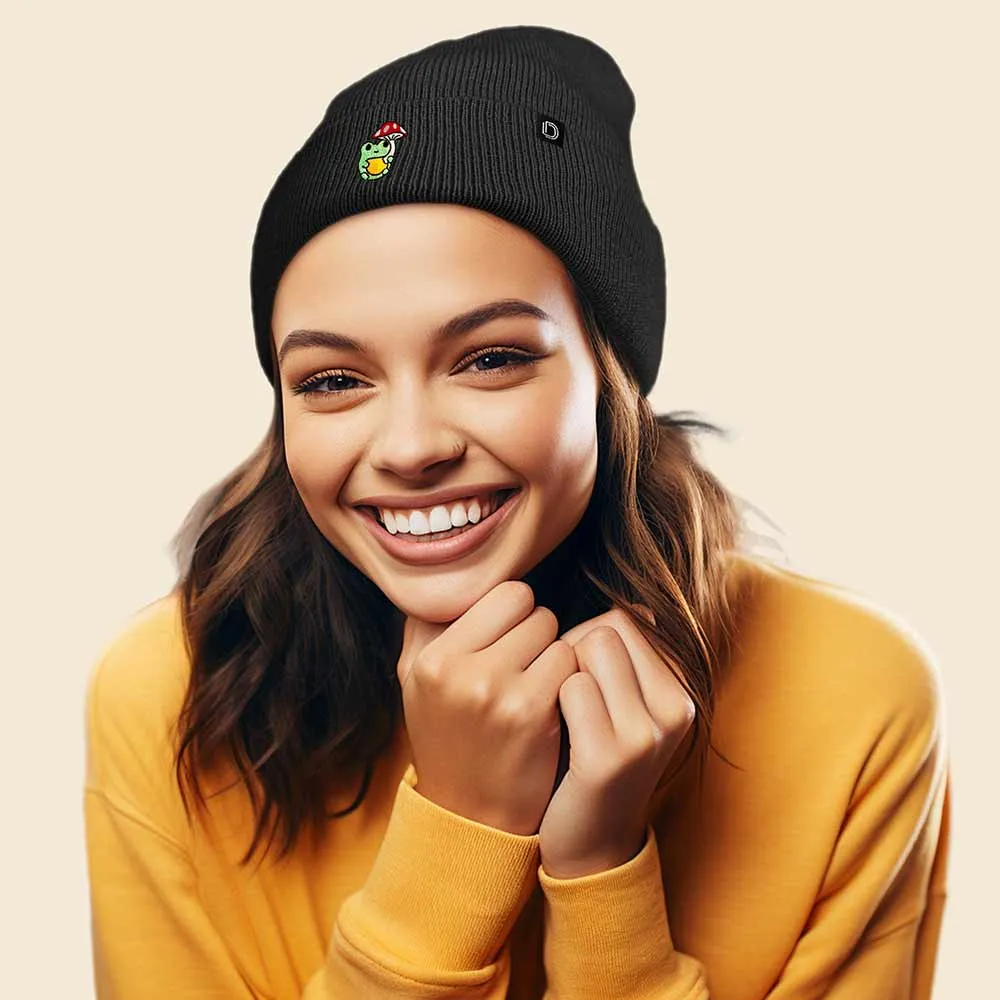 Dalix Mushroom Frog Beanie