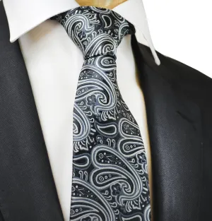 Extraordinary Black Paisley Design Tie