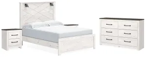 Gerridan Queen Panel Bed with Dresser and 2 Nightstands