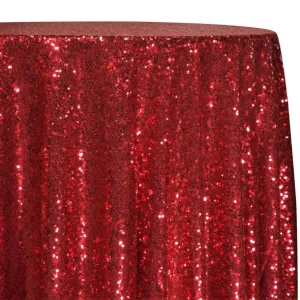 Glitz Sequins Table Linen in Red