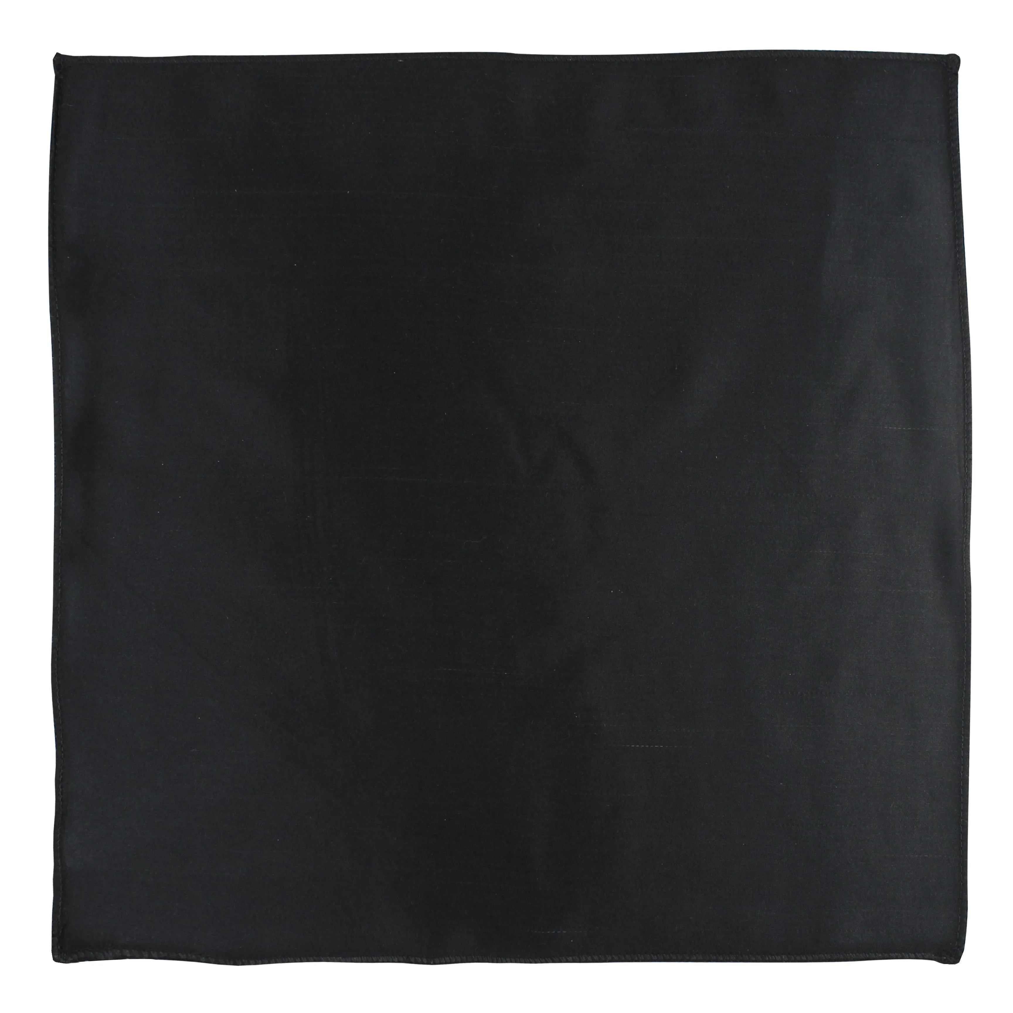 Kavove The Solid Rage Black Pocket Square