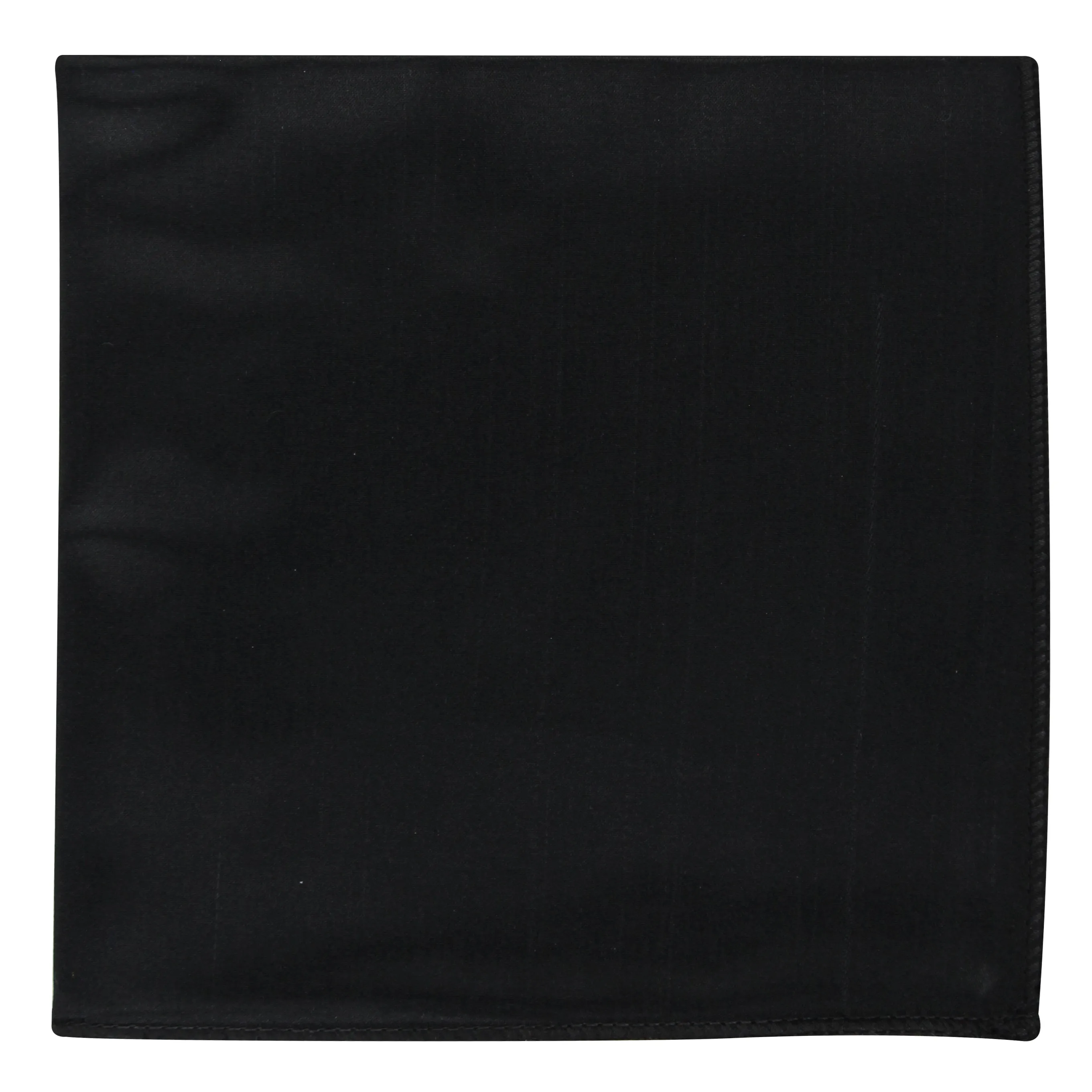 Kavove The Solid Rage Black Pocket Square