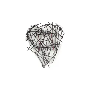 Kazunori Kodani - Black Stainless Steel Heart Brooch