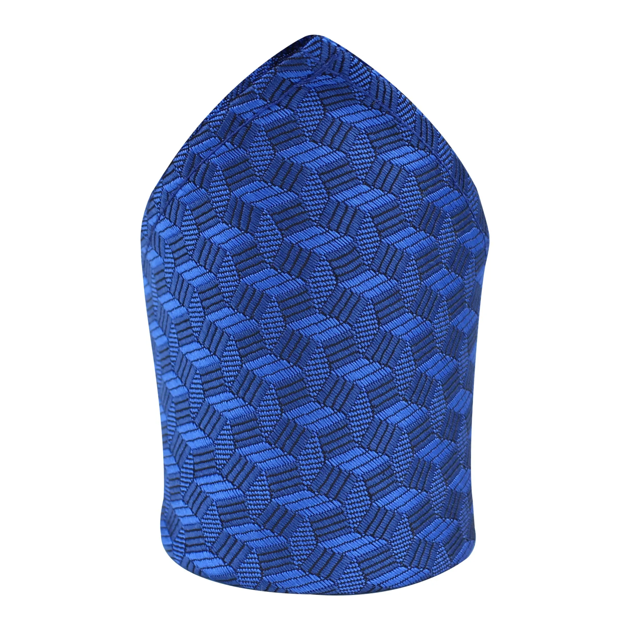 Kovove The Abstractzoid Blue Pocket Square For Men