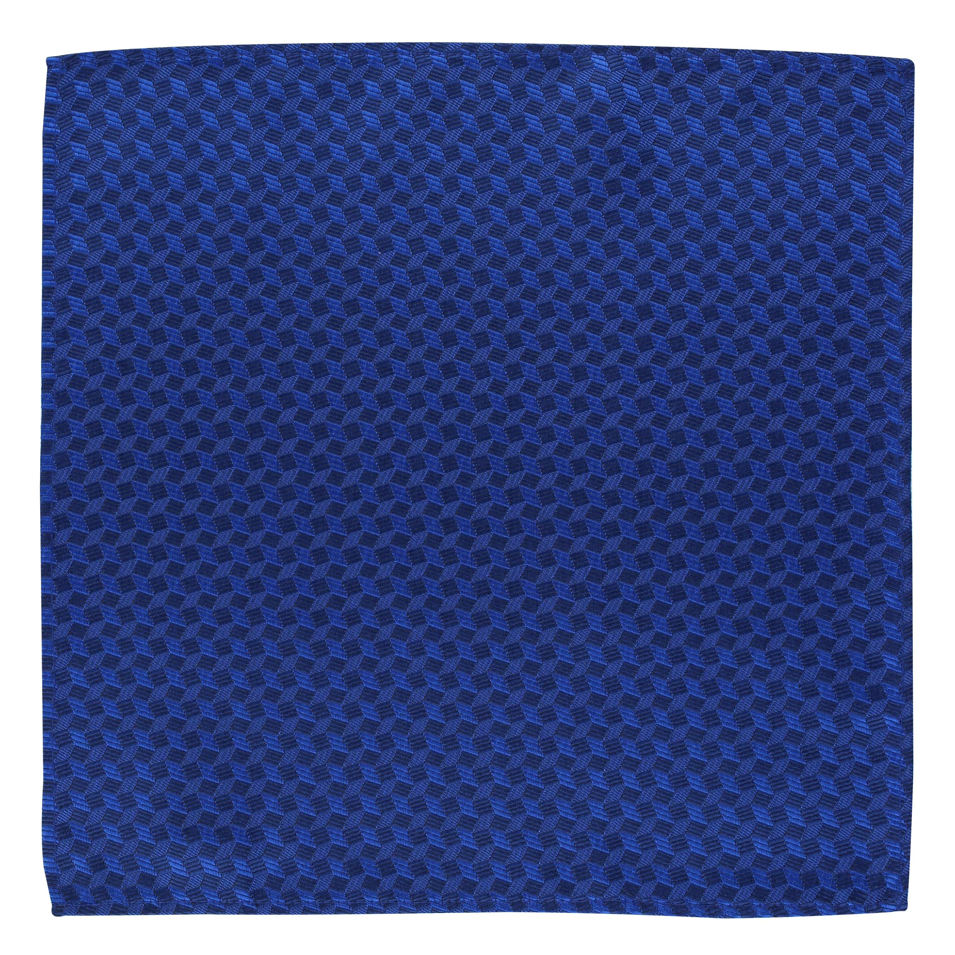 Kovove The Abstractzoid Blue Pocket Square For Men