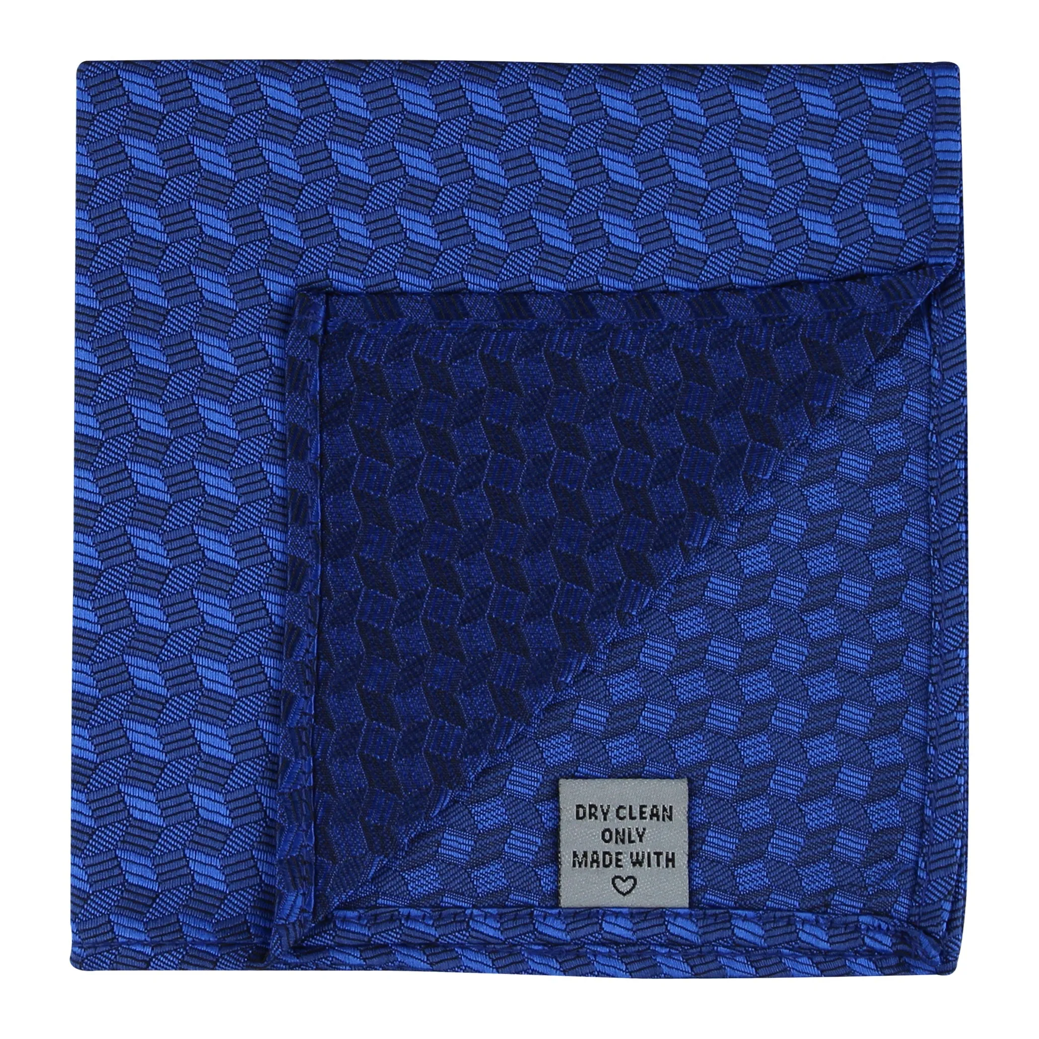 Kovove The Abstractzoid Blue Pocket Square For Men