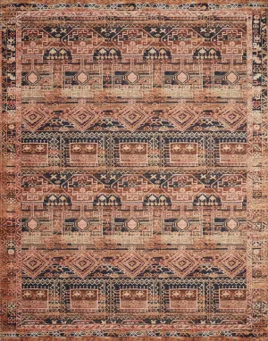 Layla Rug in Mocha & Blush