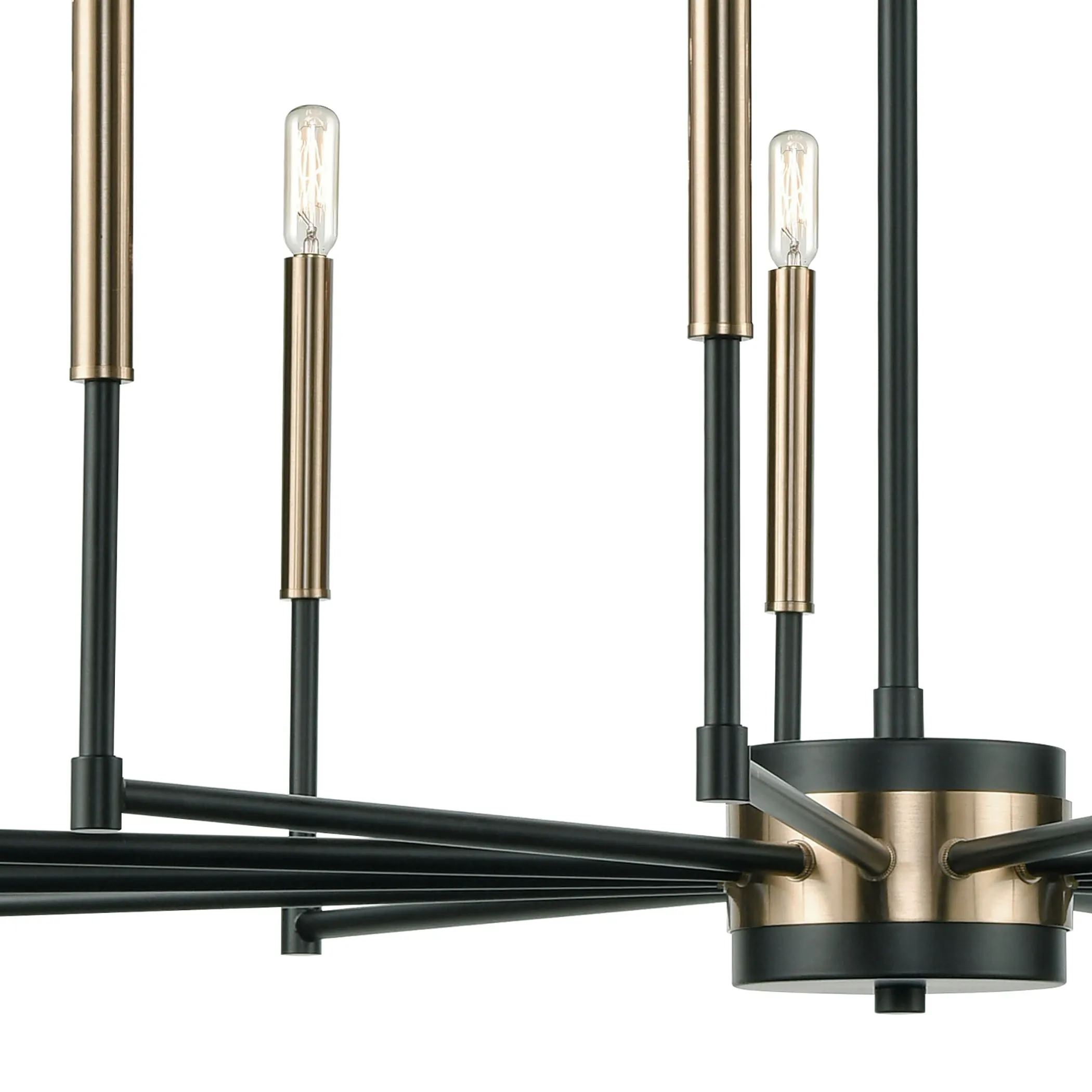 Livingston 38" 13 Light Chandelier in Matte Black