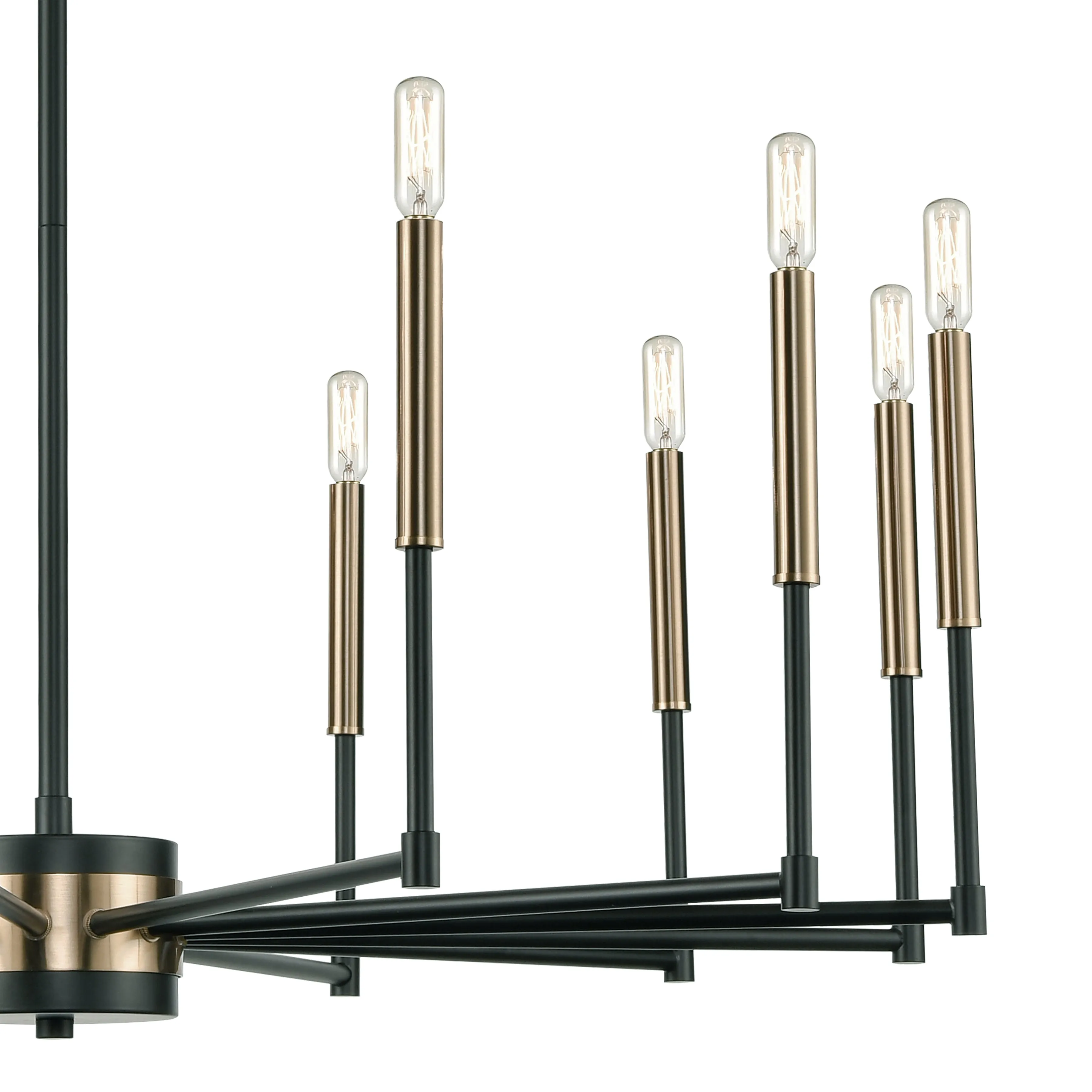 Livingston 38" 13 Light Chandelier in Matte Black