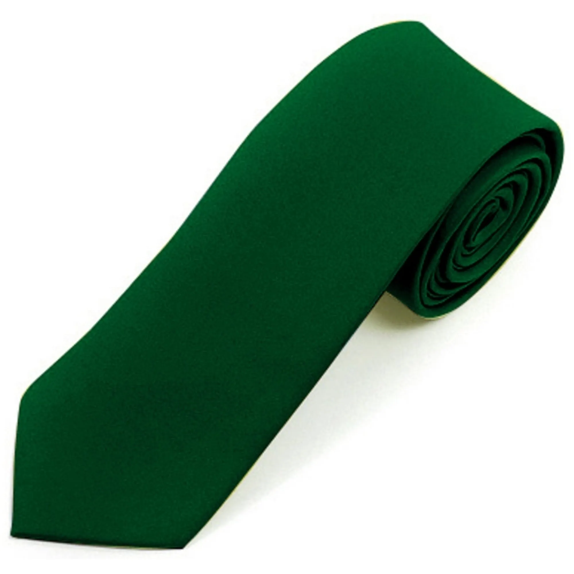 Men's Solid Color 2 Inch Wide And 57 Inch Long Slim Neckties