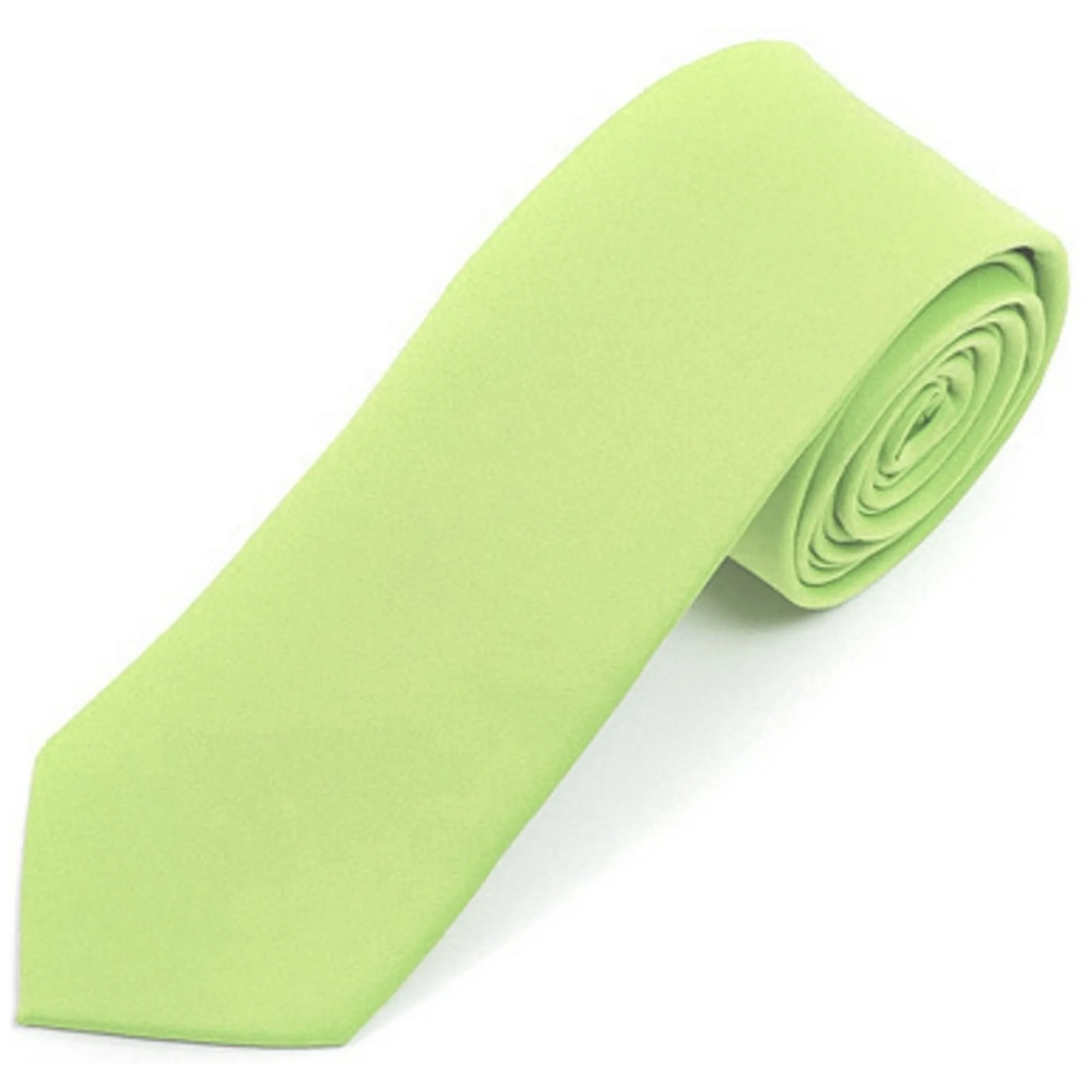 Men's Solid Color 2 Inch Wide And 57 Inch Long Slim Neckties