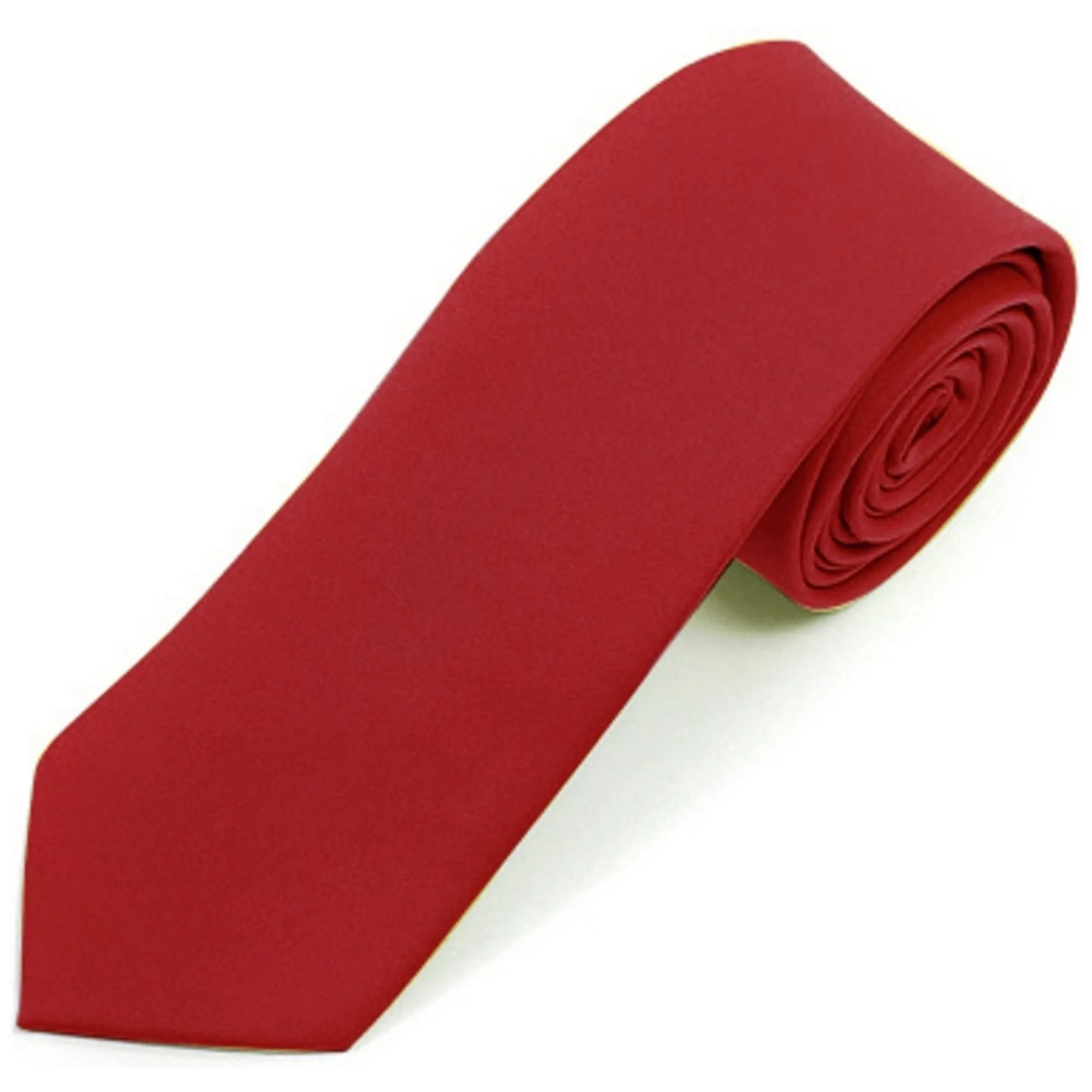 Men's Solid Color 2 Inch Wide And 57 Inch Long Slim Neckties