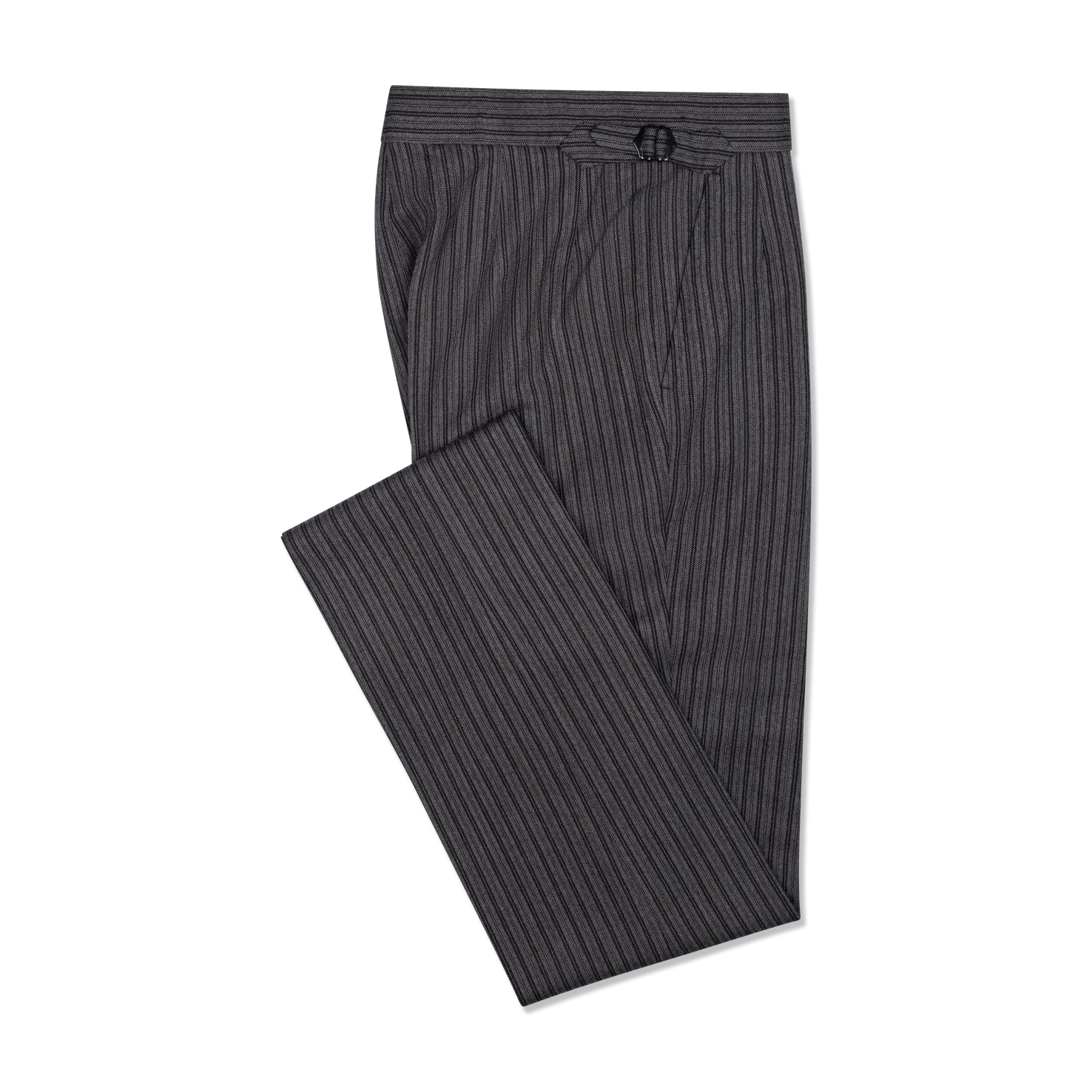 Morning Trouser in Grey Cashmere Stripe