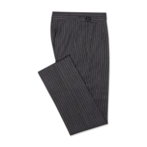 Morning Trouser in Grey Cashmere Stripe