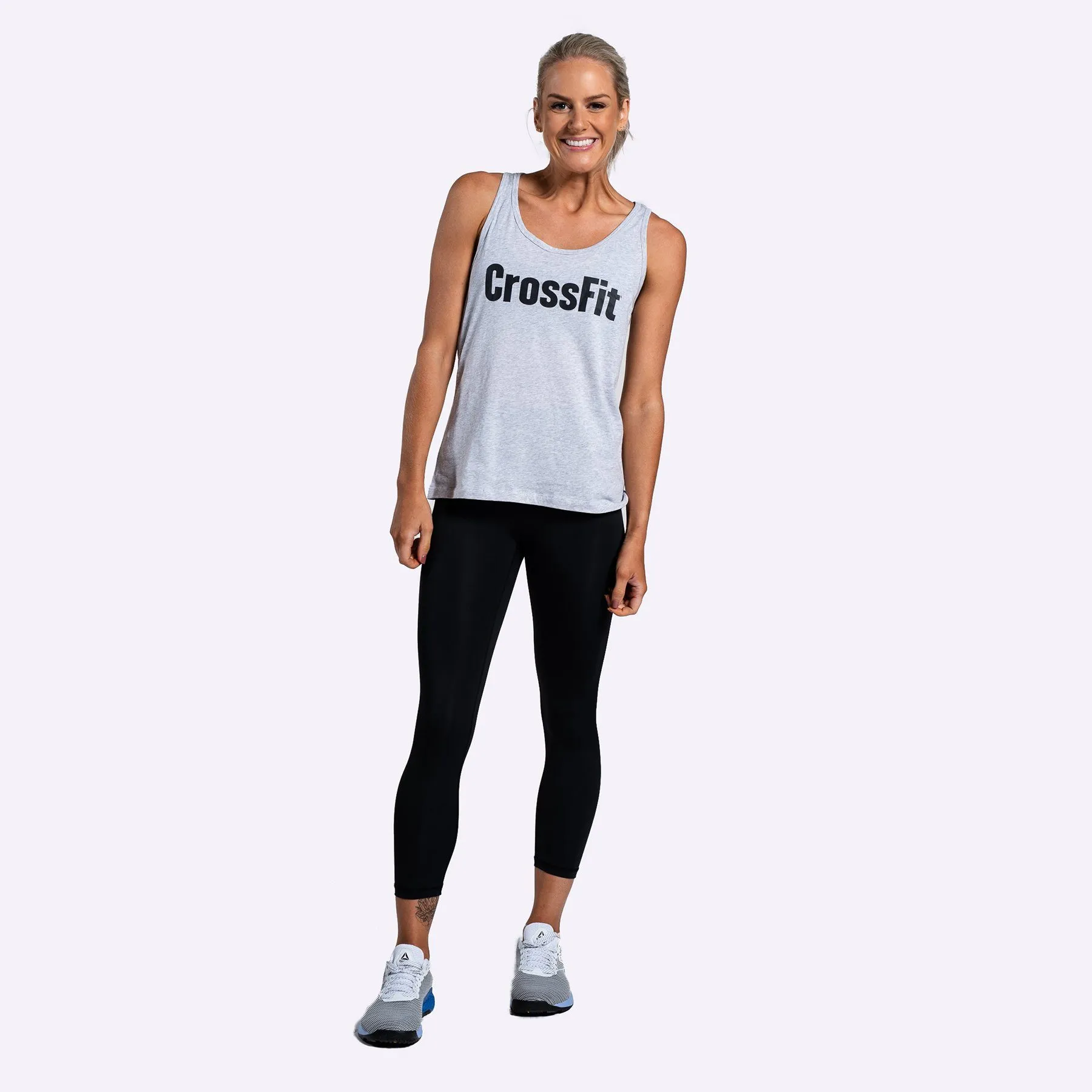 Reebok - Women's CrossFit Tank Top - LIGHT GREY HEATHER