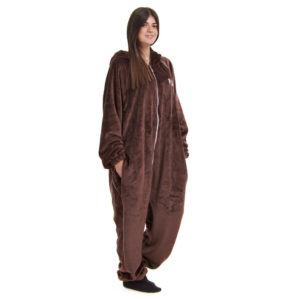 Snuggs Blanket Onesie Brown