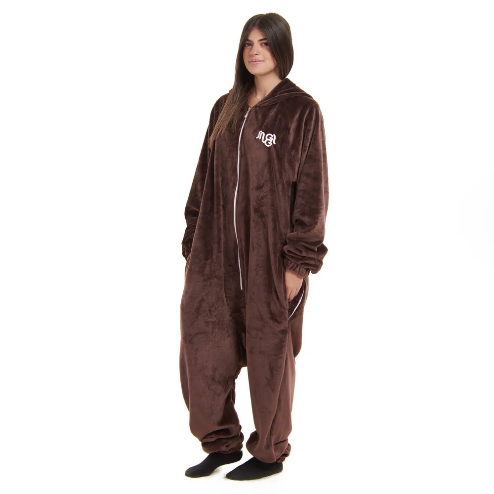 Snuggs Blanket Onesie Brown