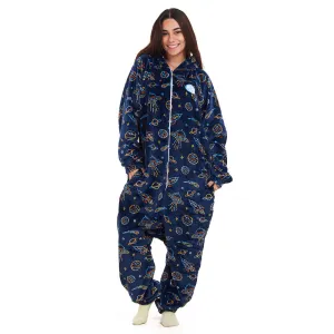 Snuggs Blanket Onesie Dark Blue space