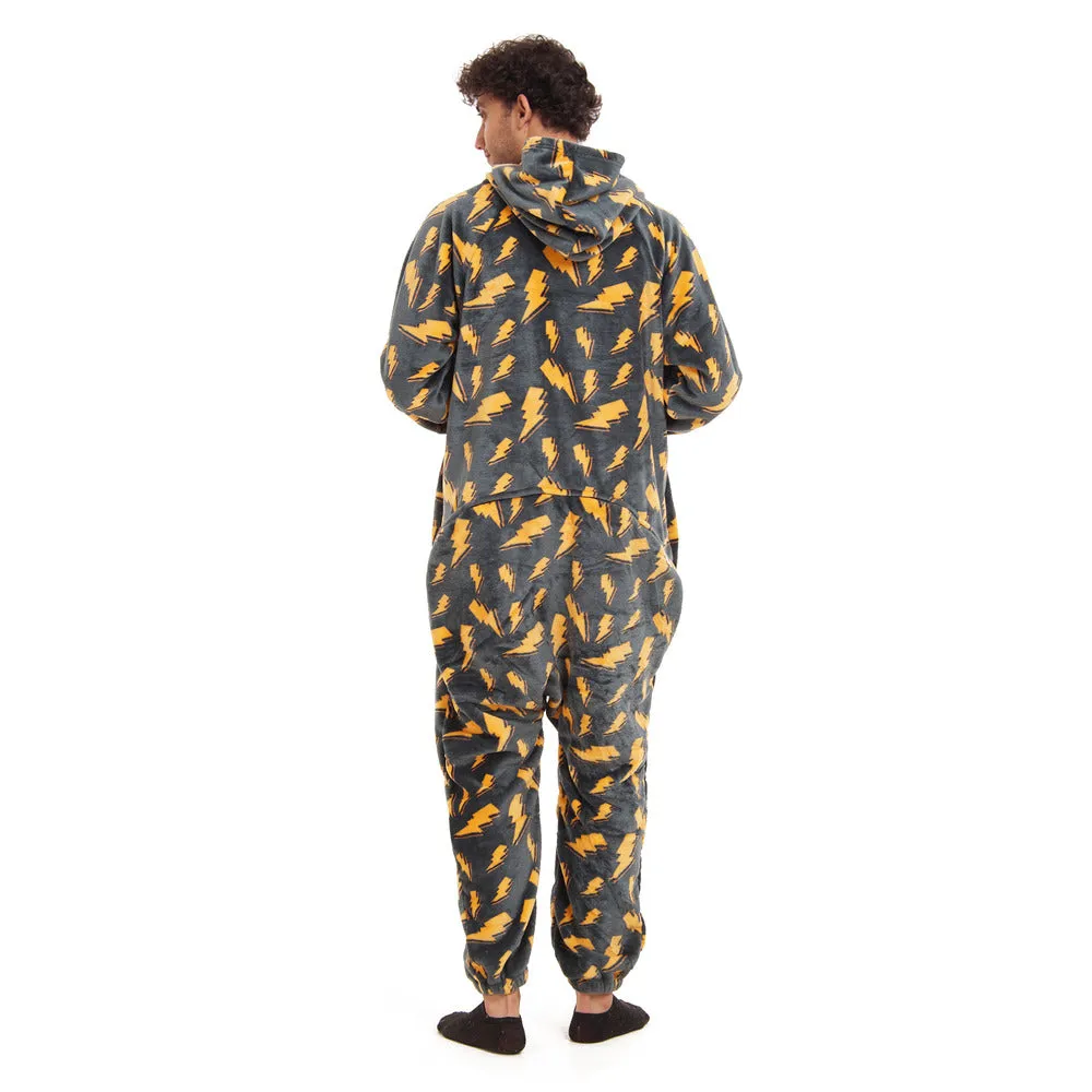 Snuggs Blanket Onesie Dark Grey Bolt