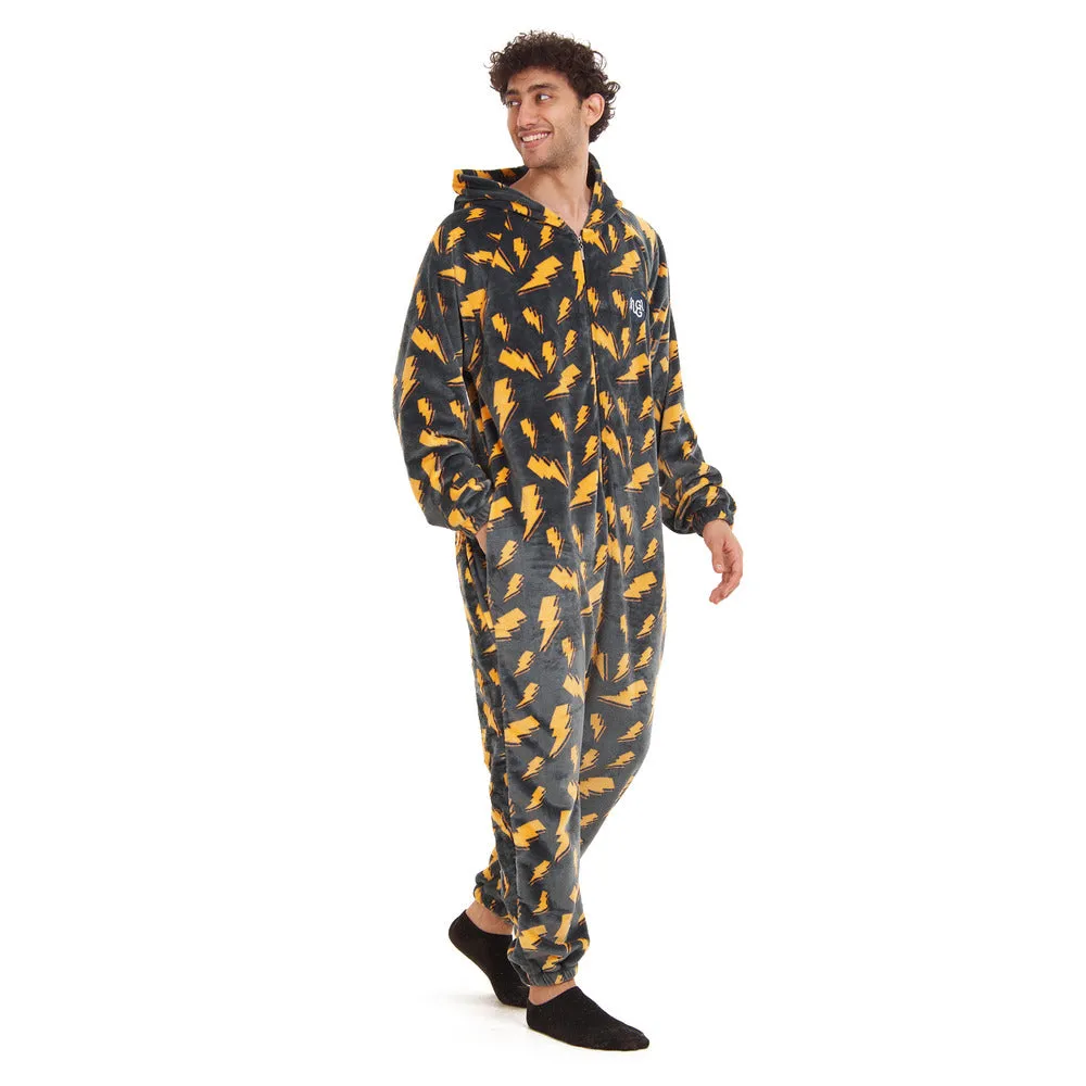 Snuggs Blanket Onesie Dark Grey Bolt