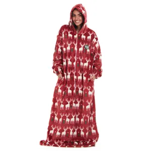 Snuggs Wearable Blanket Monk Red Christmas