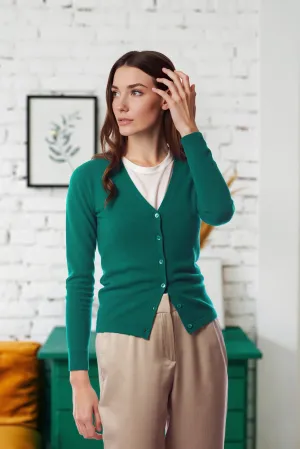 Sustainable Cashmere V-Neck Cardigan