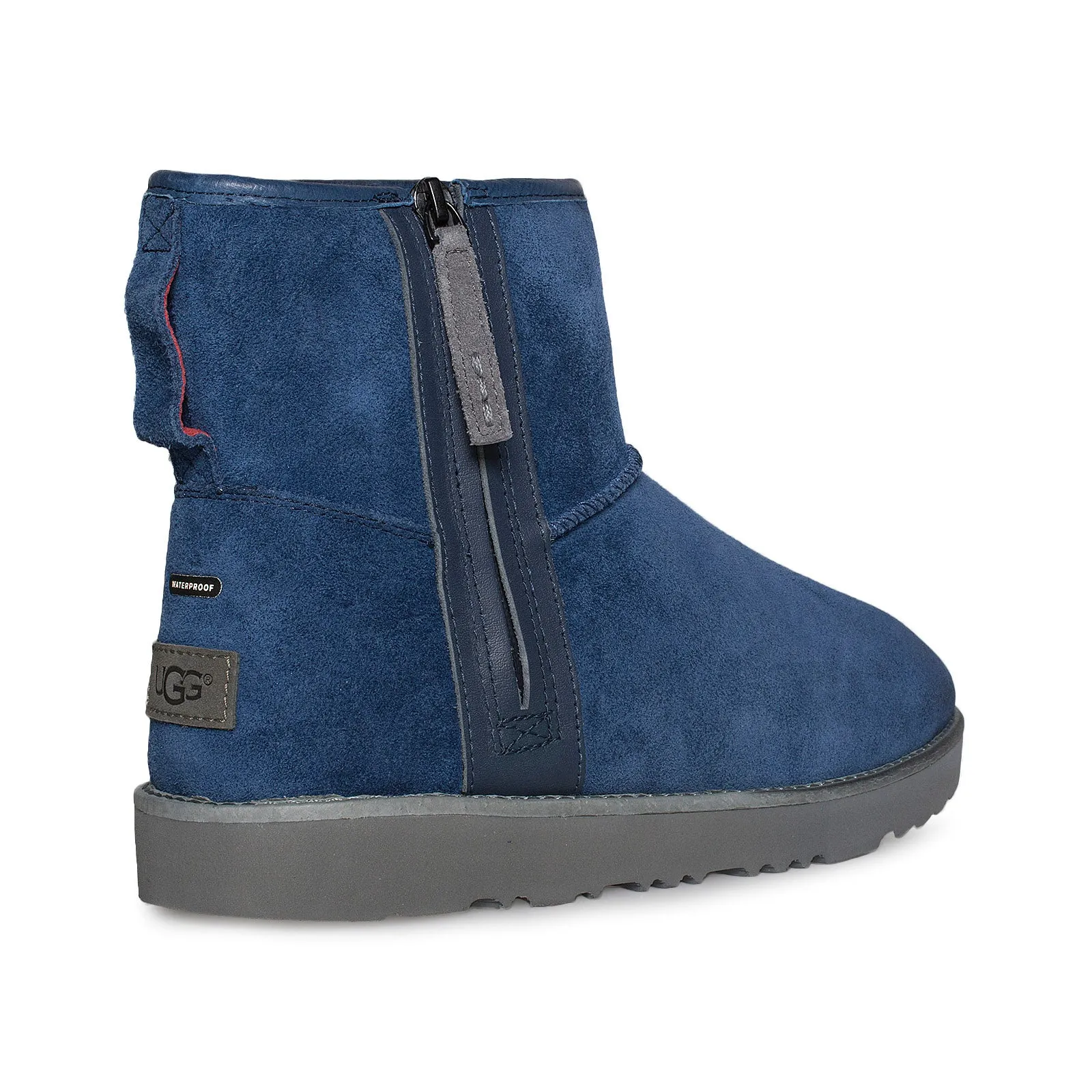 Mens UGG Classic Mini Zip Waterproof Boots - New Navy