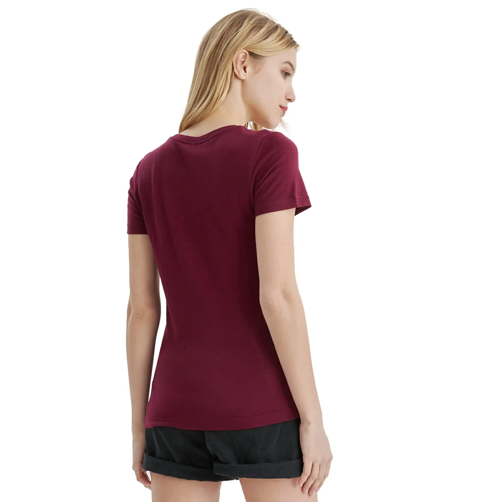 Women's Merino 170g Classic Short Sleeve T-Shirt Dark Red