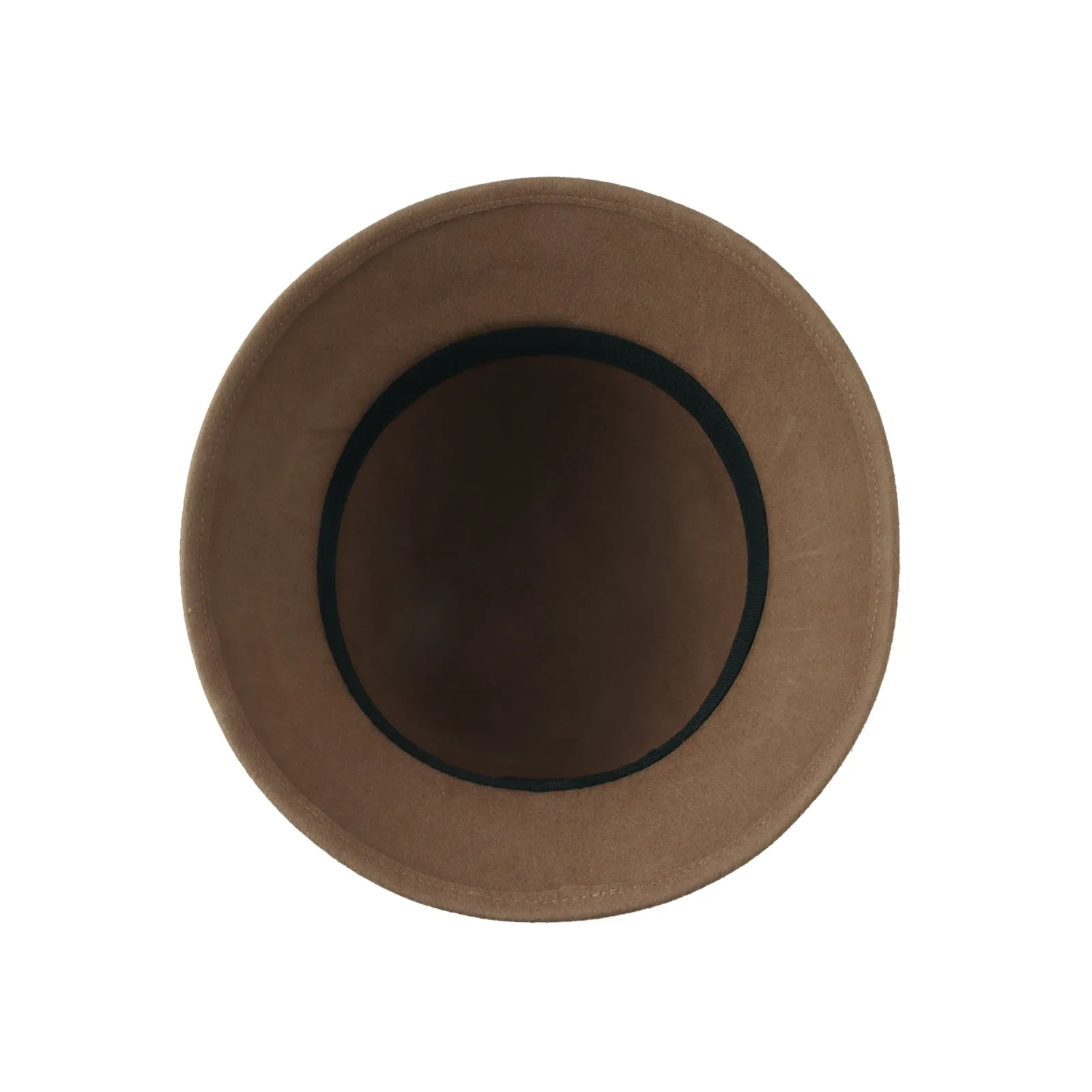 Wool Felt Fedora Simple Classic Bucket Hat GN61308